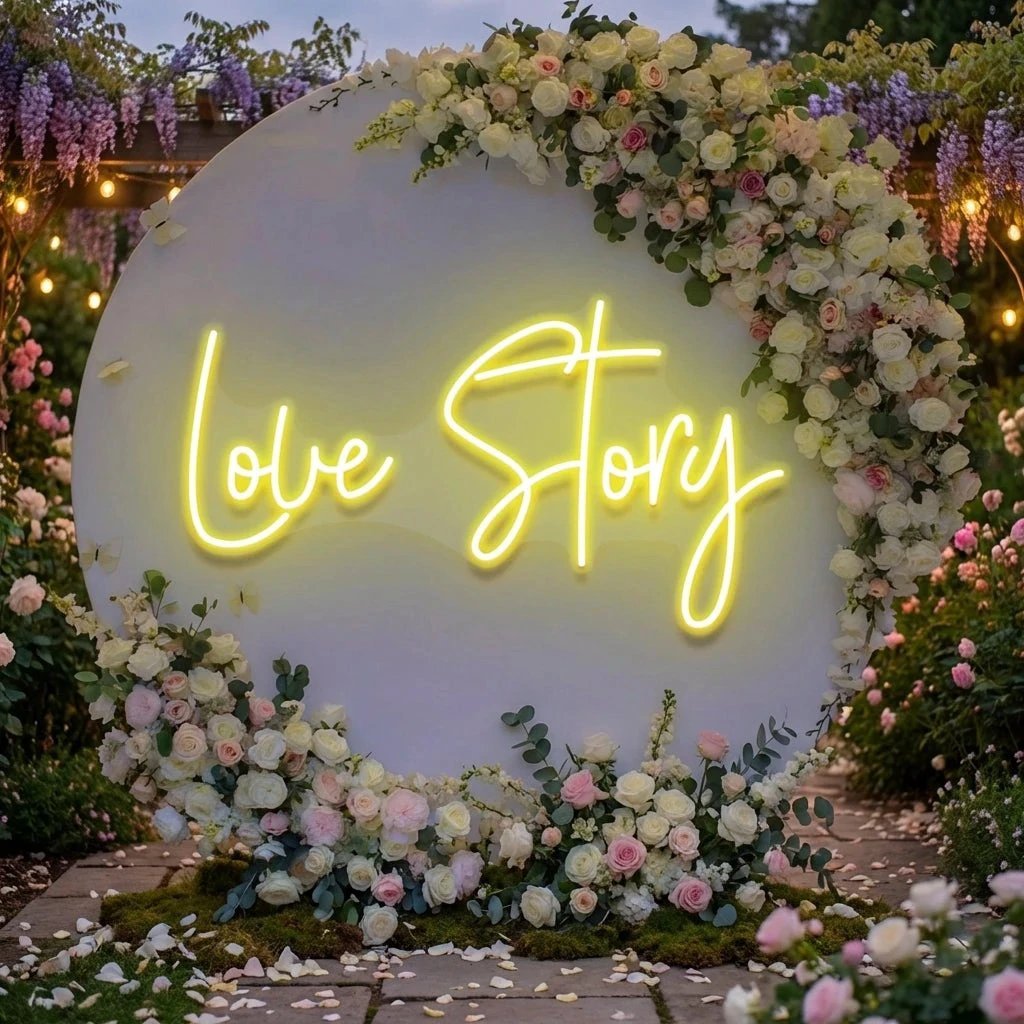 Love Story Led Neon Sign Light