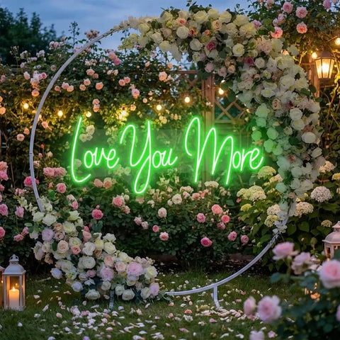 Love You More Led Neon Sign Light