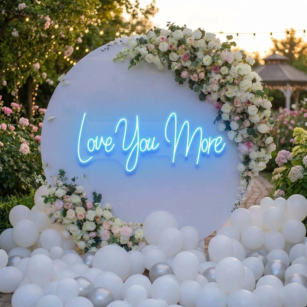 Love You More Led Neon Sign Light