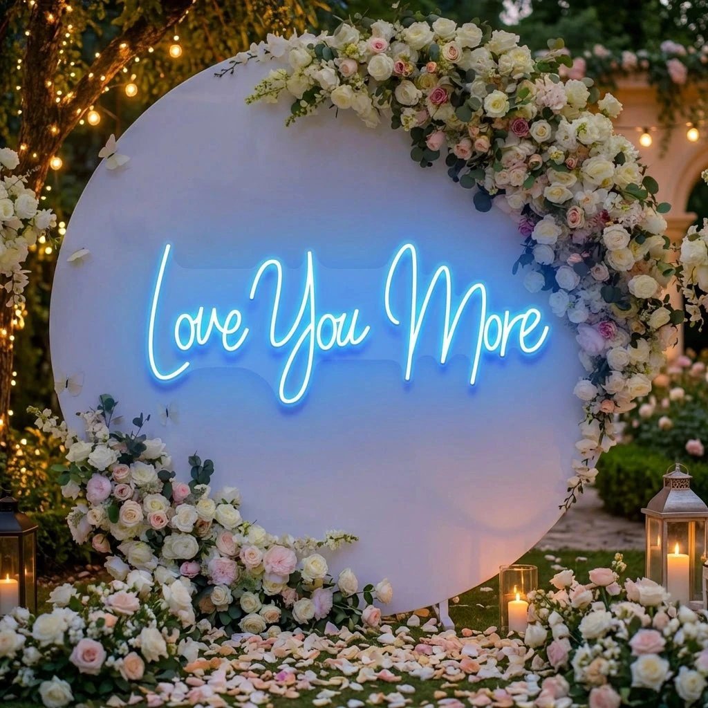 Love You More Led Neon Sign Light