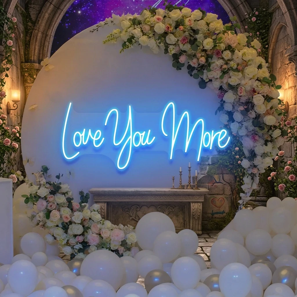 Love You More Led Neon Sign Light