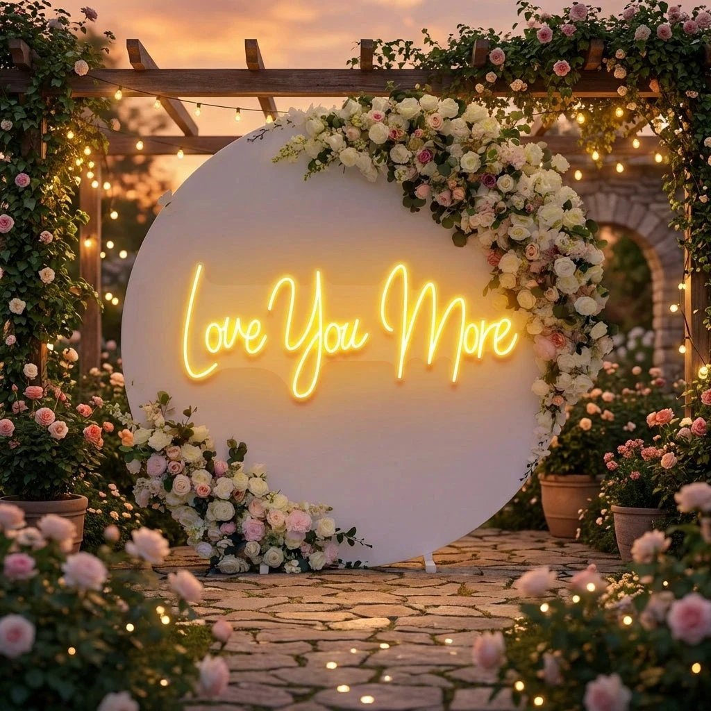 Love You More Led Neon Sign Light