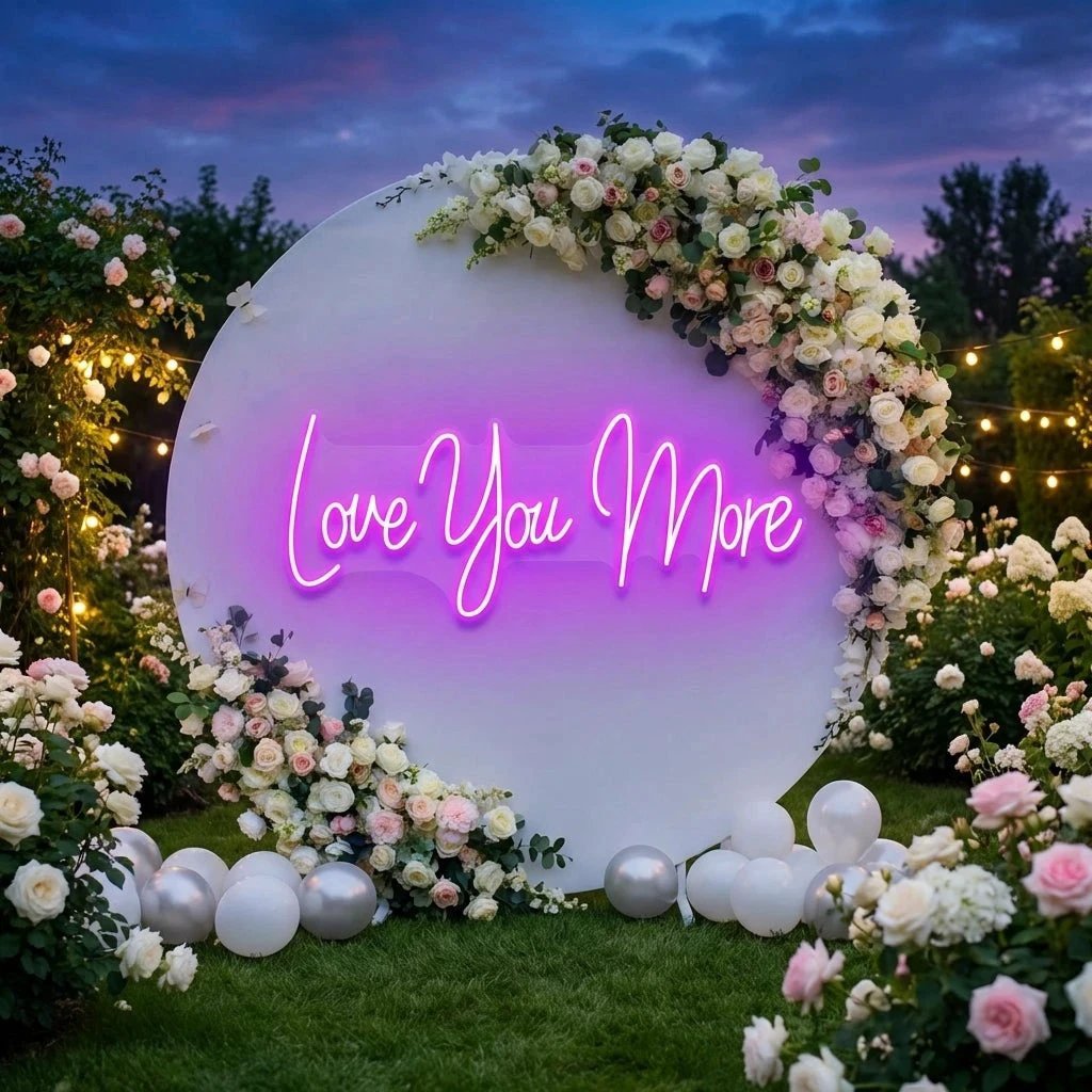 Love You More Led Neon Sign Light