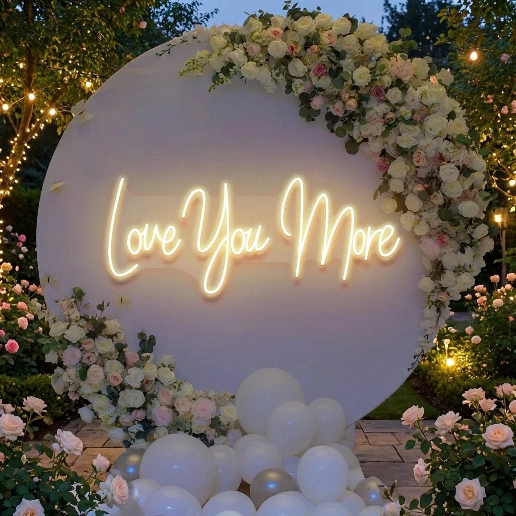 Love You More Led Neon Sign Light