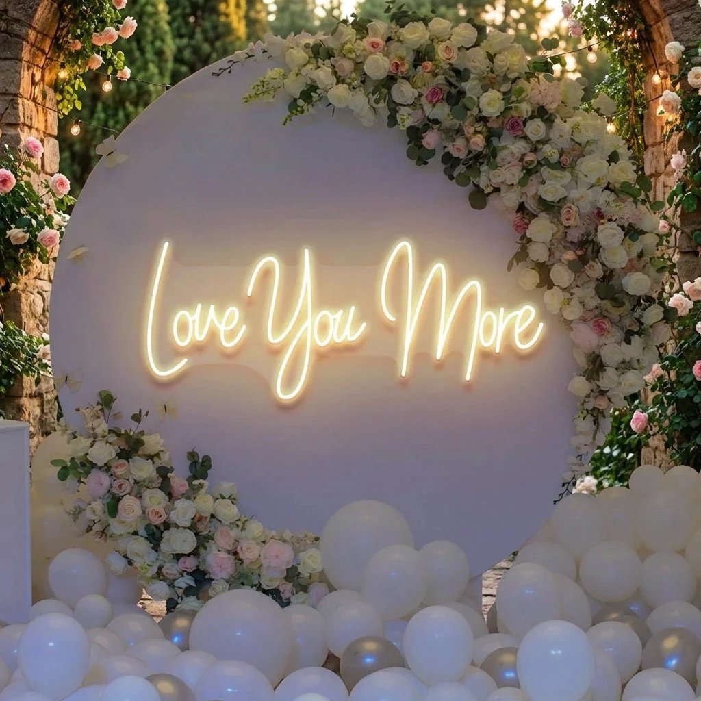 Love You More Led Neon Sign Light