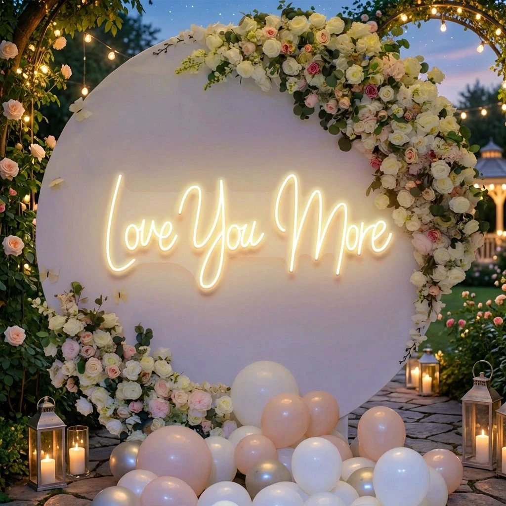 Love You More Led Neon Sign Light