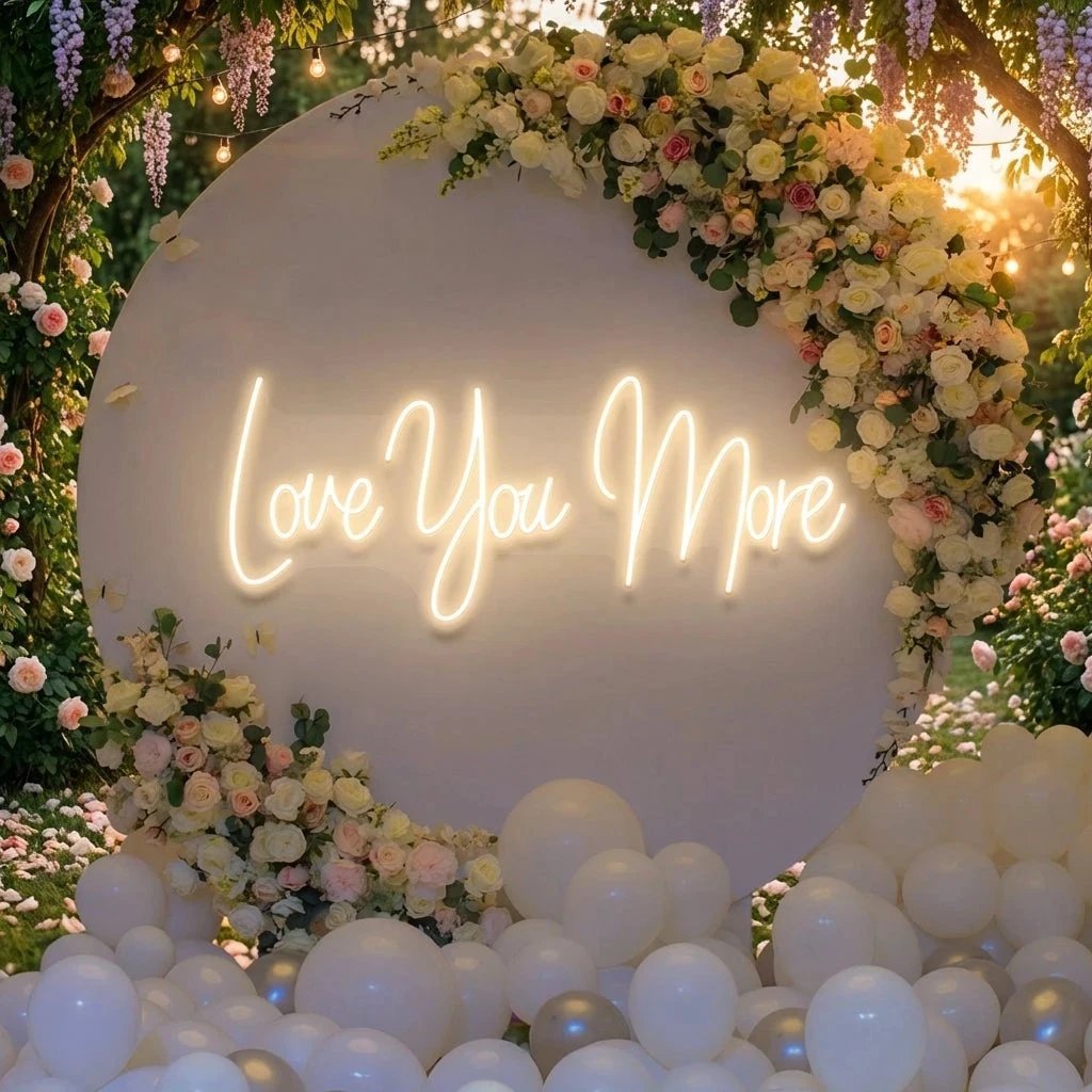 Love You More Led Neon Sign Light