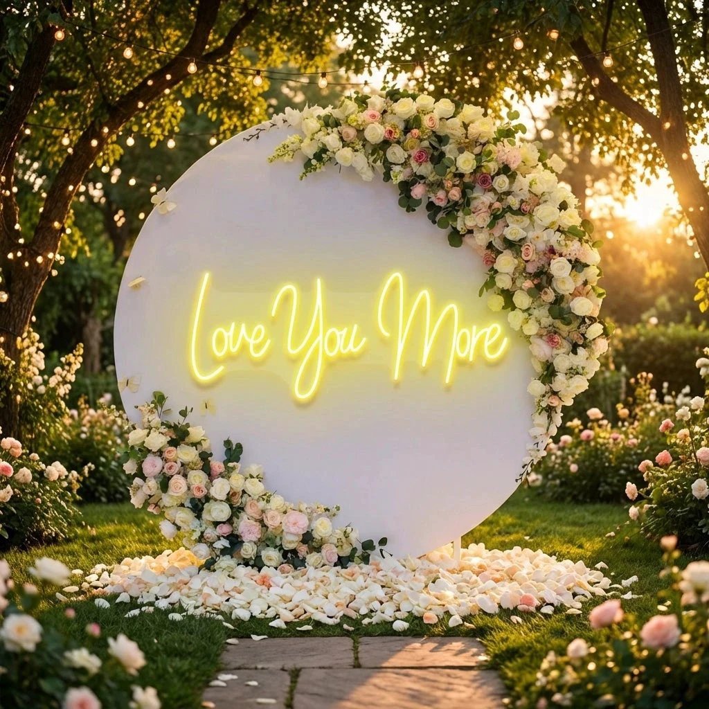 Love You More Led Neon Sign Light