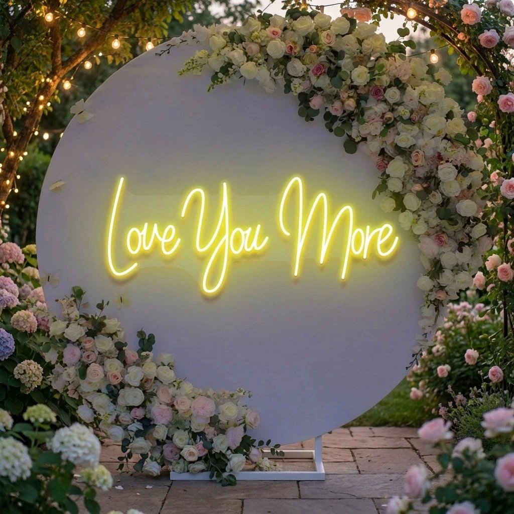 Love You More Led Neon Sign Light