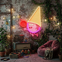Magician Ice Cream LED Neon Sign Light Pop Art