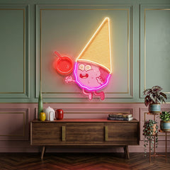 Magician Ice Cream LED Neon Sign Light Pop Art