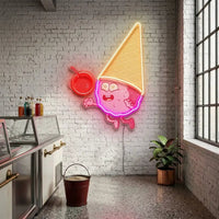 Magician Ice Cream LED Neon Sign Light Pop Art
