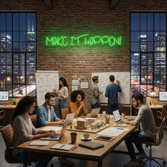 Make It Happen Neon Sign Light