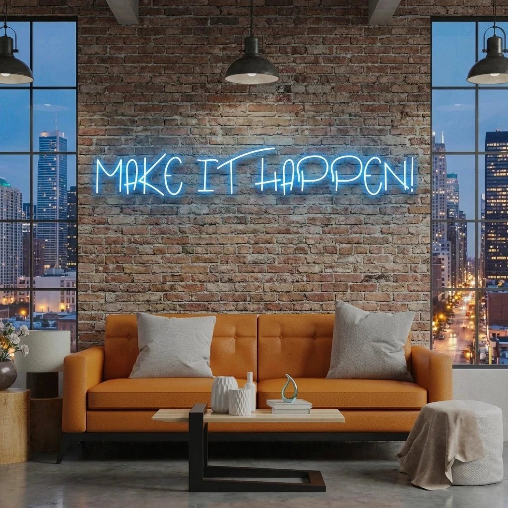 Make It Happen Neon Sign Light
