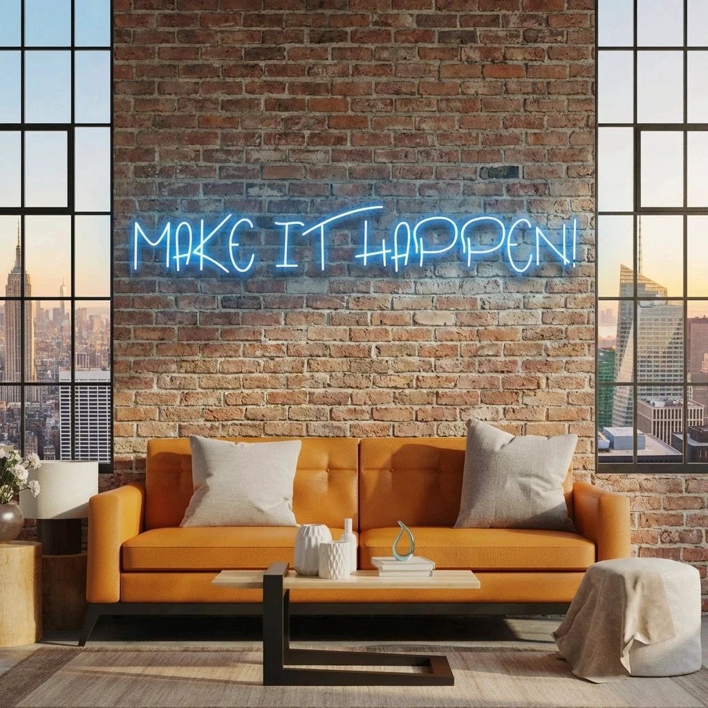 Make It Happen Neon Sign Light