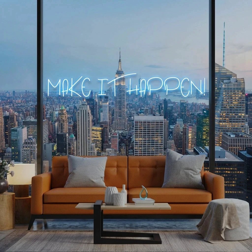 Make It Happen Neon Sign Light