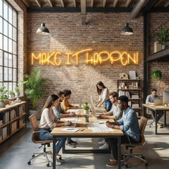 Make It Happen Neon Sign Light