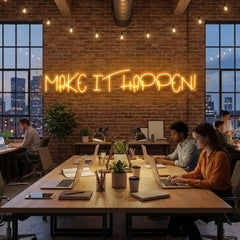 Make It Happen Neon Sign Light