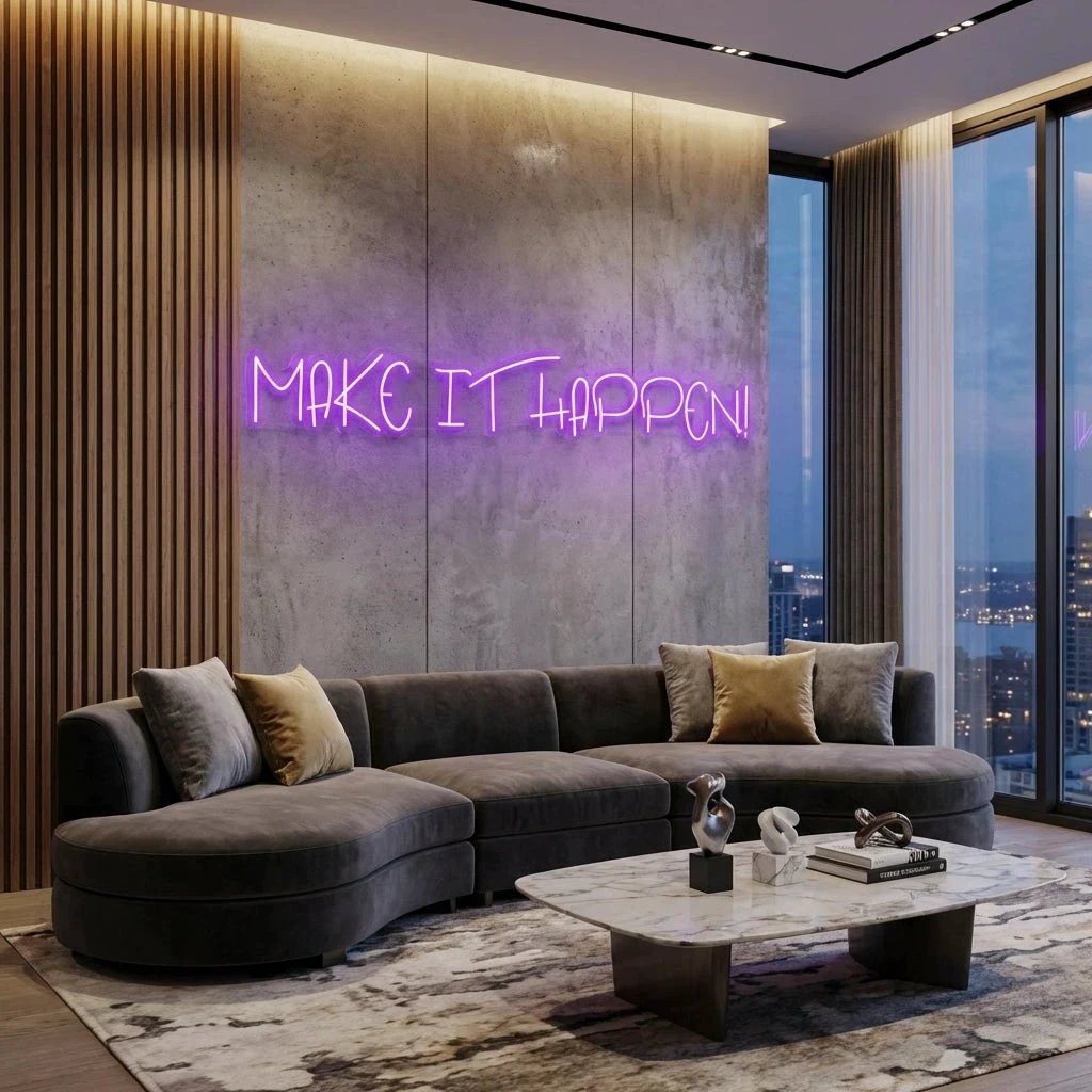 Make It Happen Neon Sign Light