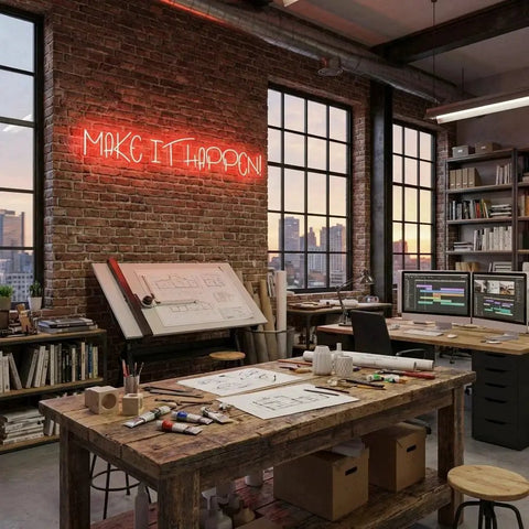 Make It Happen Neon Sign Light