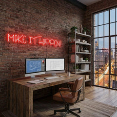 Make It Happen Neon Sign Light