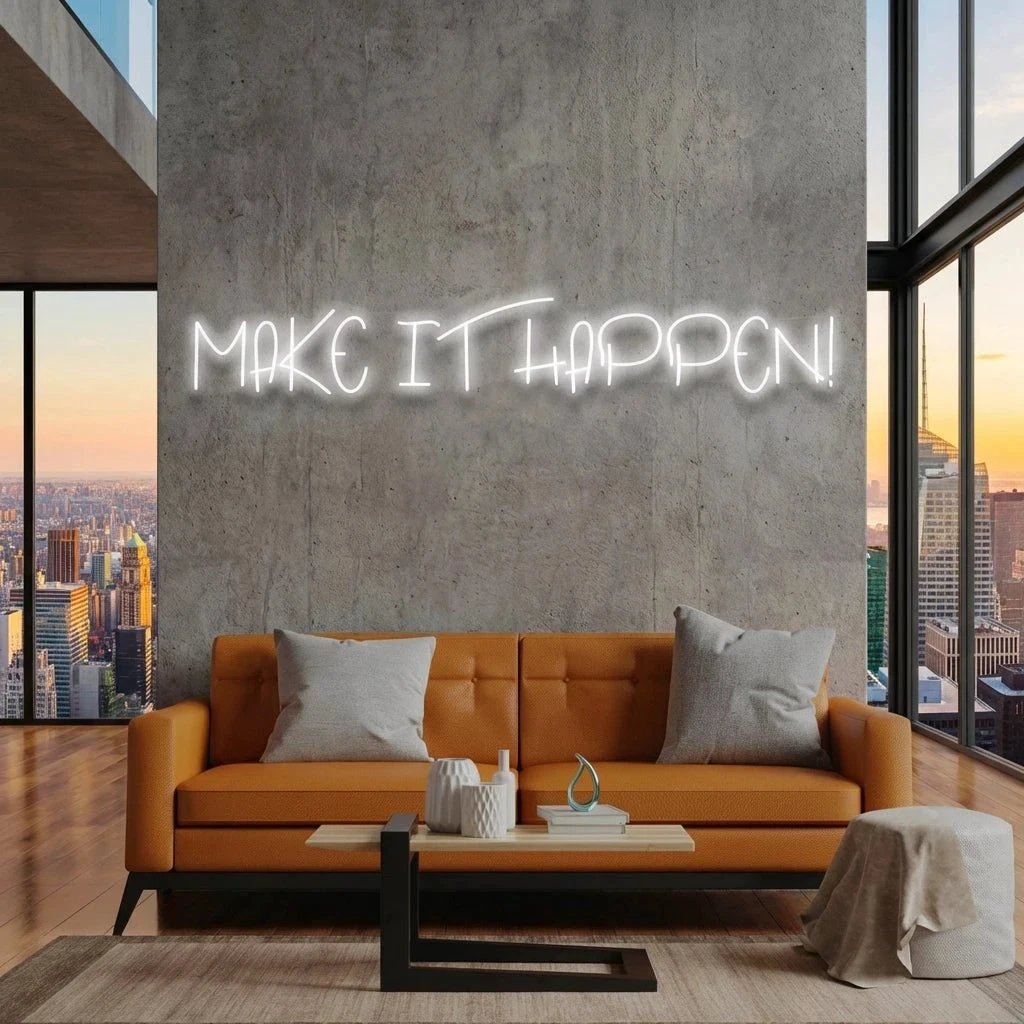 Make It Happen Neon Sign Light