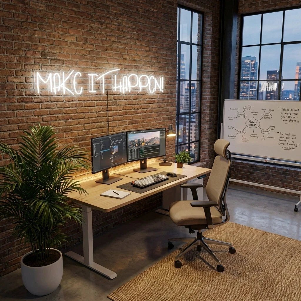 Make It Happen Neon Sign Light
