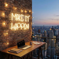 Make It Happen Neon Sign Light