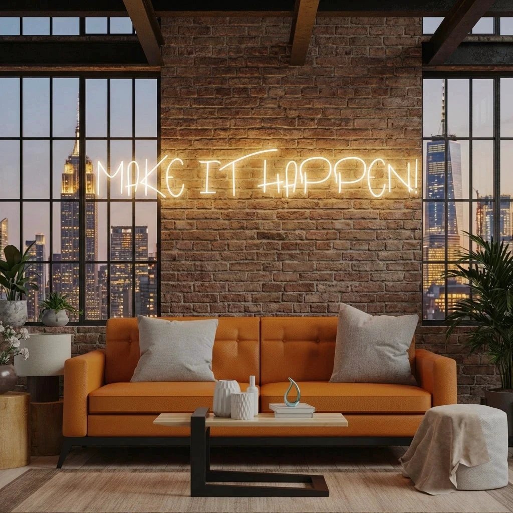 Make It Happen Neon Sign Light