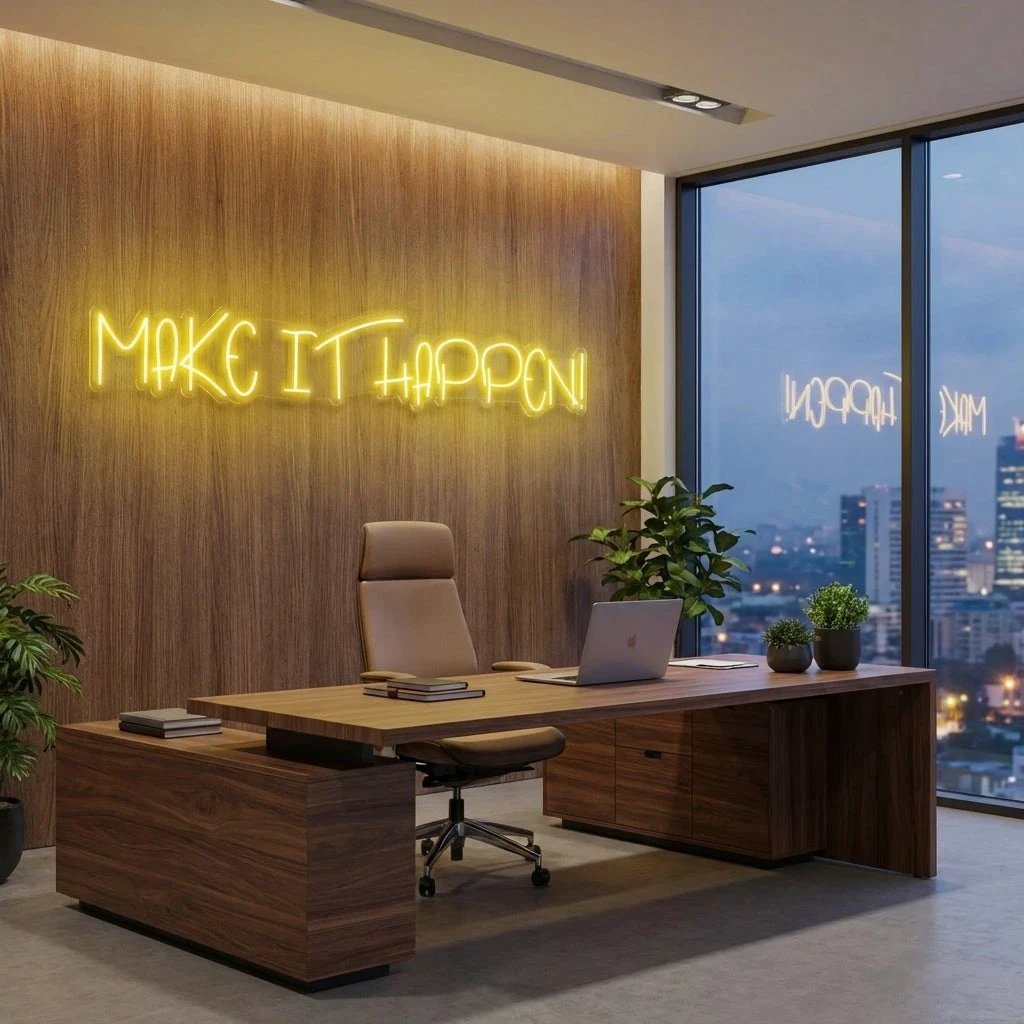 Make It Happen Neon Sign Light