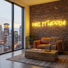 Make It Happen Neon Sign Light