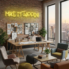 Make It Happen Neon Sign Light