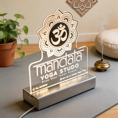 Personalized Mandala Yoga Studio Night Light SGTN048