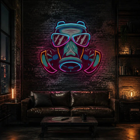 Mask LED Neon Sign Light Pop Art
