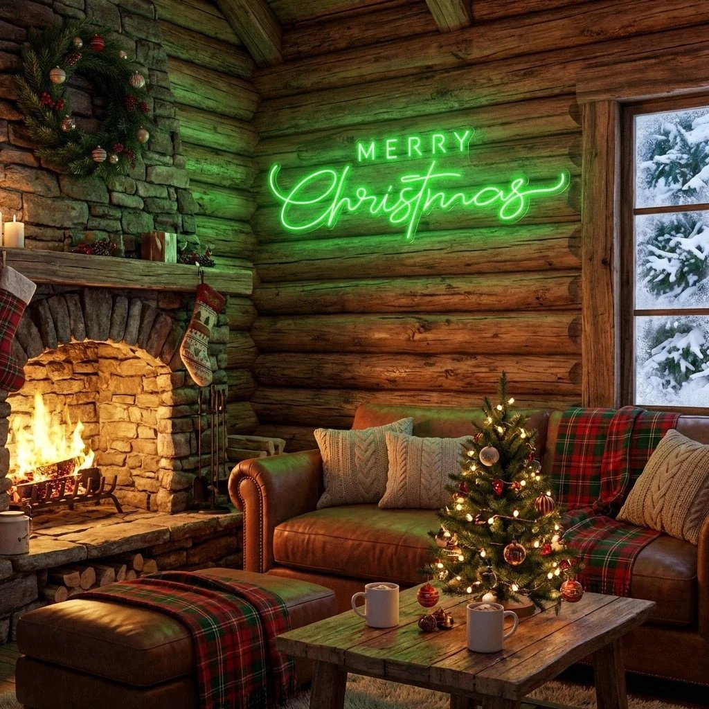 Merry Christmas LED Neon Sign Light
