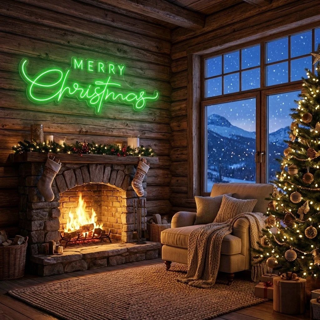Merry Christmas LED Neon Sign Light