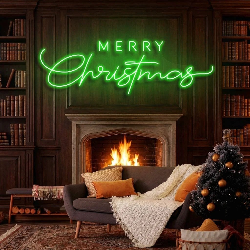 Merry Christmas LED Neon Sign Light