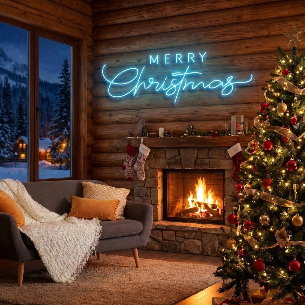 Merry Christmas LED Neon Sign Light