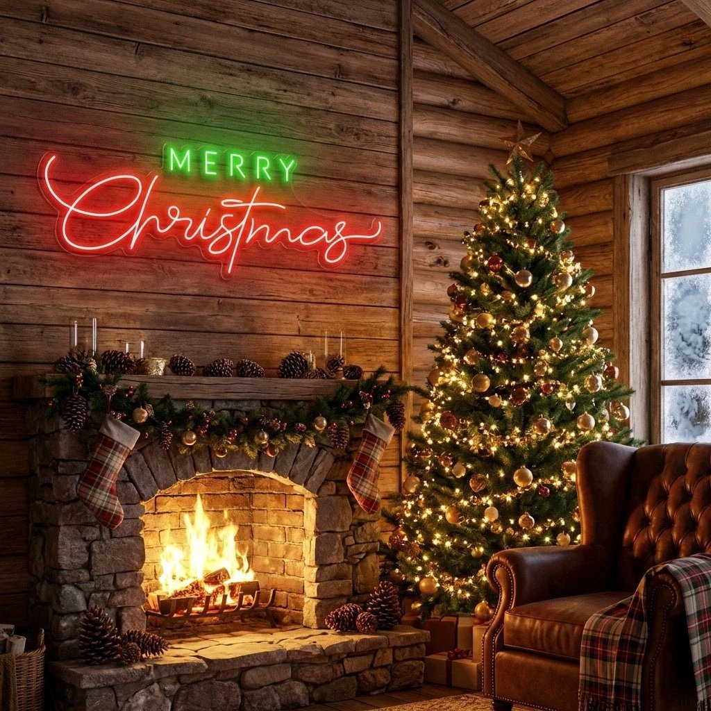 Merry Christmas LED Neon Sign Light