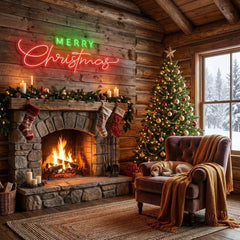 Merry Christmas LED Neon Sign Light