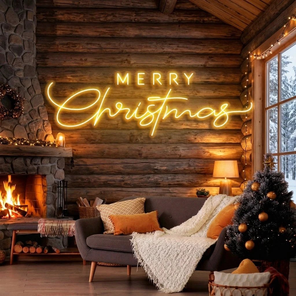 Merry Christmas LED Neon Sign Light