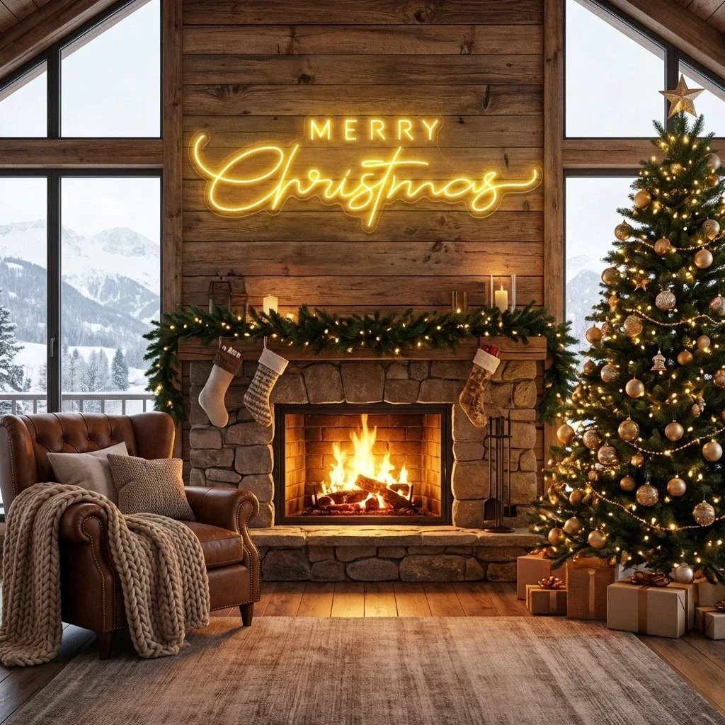 Merry Christmas LED Neon Sign Light