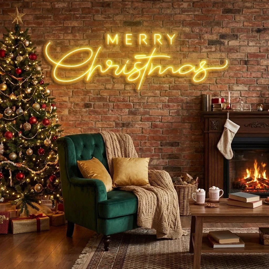 Merry Christmas LED Neon Sign Light