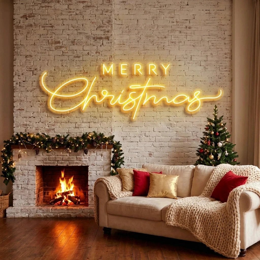 Merry Christmas LED Neon Sign Light