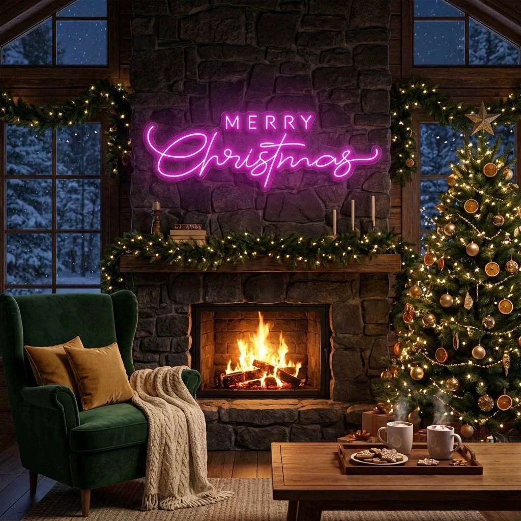 Merry Christmas LED Neon Sign Light