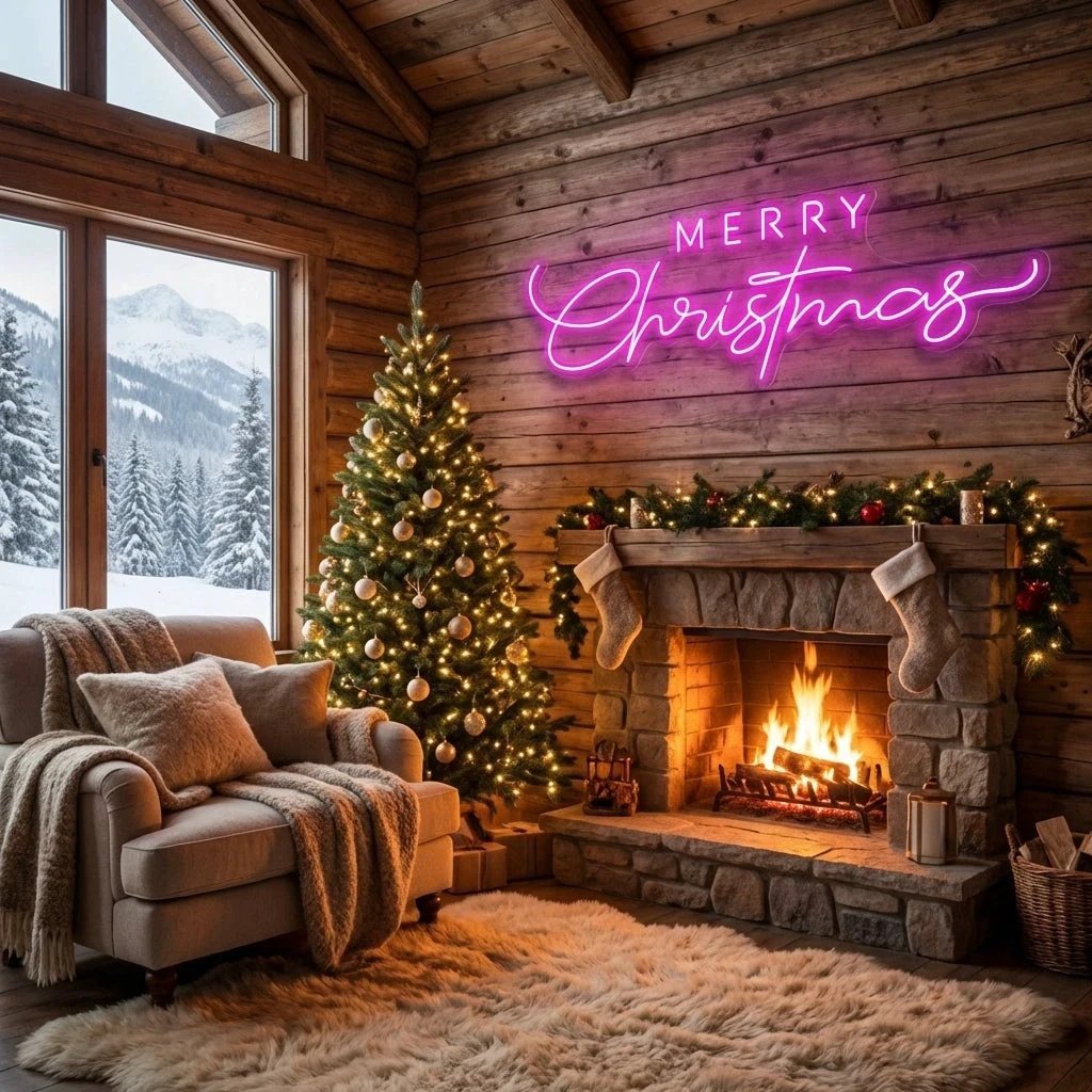 Merry Christmas LED Neon Sign Light