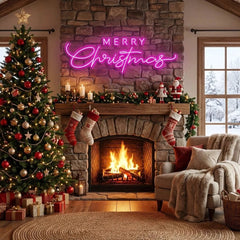 Merry Christmas LED Neon Sign Light