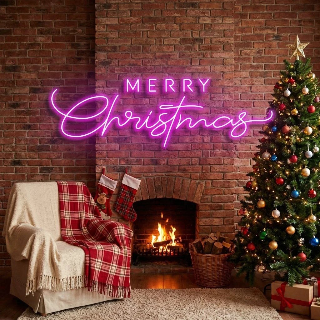 Merry Christmas LED Neon Sign Light