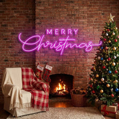 Merry Christmas LED Neon Sign Light