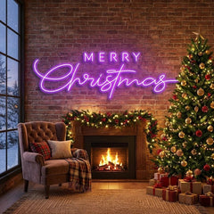 Merry Christmas LED Neon Sign Light